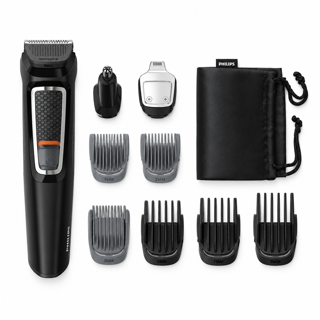 Philips Multigroom Series 3000: 9-in-1 Face, Hair & Body Trimmer MG3740/15 - Gomix Brands Outlet